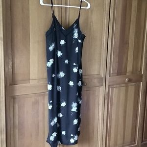 NWOT Mossimo black floral slip dress